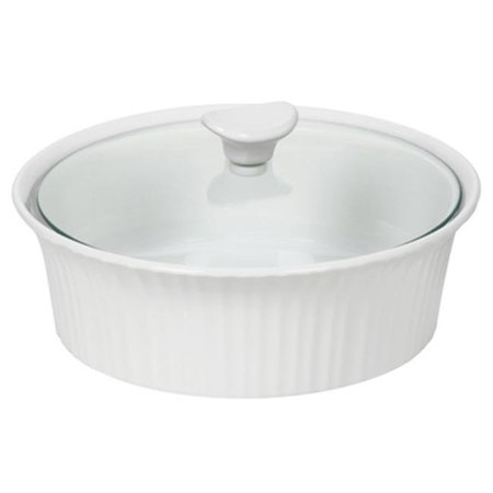 CORNINGWARE Corningware 1105930 2.5 QT French White III Round Casserole Dish - Pack Of 2 174150